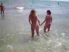 Enjoying my naked coeds on the beach during spring break
